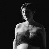 AISD09 05361  "Bare Essential" portrait and figurative art photography by Jeff Knowles : black and white, portrait, fine portrait, bare, essential, nude, naked, pure, purity, figurative, adult, child, parent, sibling, pregnancy, maternity, teen, preteen, tween