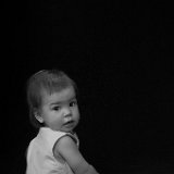 AISD09 05727  "Bare Essential" portrait and figurative art photography by Jeff Knowles : black and white, portrait, fine portrait, bare, essential, nude, naked, pure, purity, figurative, adult, child, parent, sibling, pregnancy, maternity, teen, preteen, tween