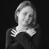 AISD09 05998g  "Bare Essential" portrait and figurative art photography by Jeff Knowles : black and white, portrait, fine portrait, bare, essential, nude, naked, pure, purity, figurative, adult, child, parent, sibling, pregnancy, maternity, teen, preteen, tween