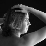 AISD10 09532cg  "Bare Essential" portrait and figurative art photography by Jeff Knowles : black and white, portrait, fine portrait, bare, essential, nude, naked, pure, purity, figurative, adult, child, parent, sibling, pregnancy, maternity, teen, preteen, tween