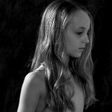 AISD14 03906rgc4x  "Bare Essential" portrait and figurative art photography by Jeff Knowles : black and white, portrait, fine portrait, bare, essential, nude, naked, pure, purity, figurative, adult, child, parent, sibling, pregnancy, maternity, teen, preteen, tween