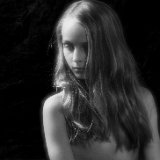 AISD14 03908rIR  "Bare Essential" portrait and figurative art photography by Jeff Knowles : black and white, portrait, fine portrait, bare, essential, nude, naked, pure, purity, figurative, adult, child, parent, sibling, pregnancy, maternity, teen, preteen, tween