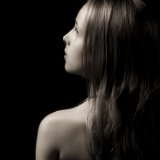 AISD14 03923cgcSEP  "Bare Essential" portrait and figurative art photography by Jeff Knowles : black and white, portrait, fine portrait, bare, essential, nude, naked, pure, purity, figurative, adult, child, parent, sibling, pregnancy, maternity, teen, preteen, tween